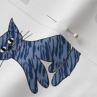 Cool stripey blue cat