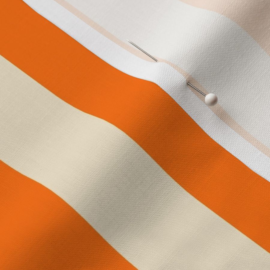 Thin-small-vertical-geometric-vintage-bold-pumpkin-orange-and-retro-beige-white-stripes-XL-jumbo