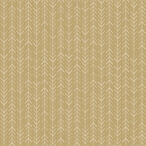 Two Tone Vertical Arrow Striped Pattern with Benjamin Moore Paint Color - Blair Gold - Mini