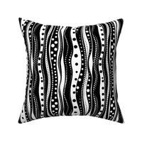 Black & White Wavy Lines & Dots - small 