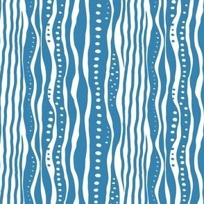 Blue Wavy Lines & Dots - small 