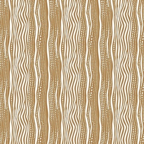 Brown Wavy Lines & Dots - large 