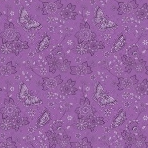 Butterflies in Purple–Small Scale