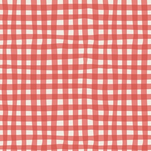 (S) Jam Jar Gingham - Wonky Check - Raspberry Blush 2008-30