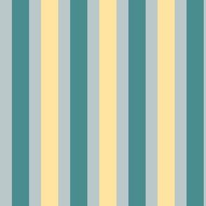 Symetrical Stripes - yellow and green