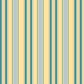 Green Stripes with Yellow Background