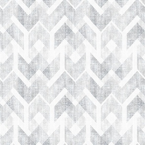 Textured geometric pattern. Light gray ornament on a white background.