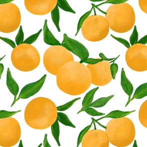 Orange Grove on White - Large