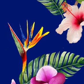 Megan's Tropical Blooms (Blue)