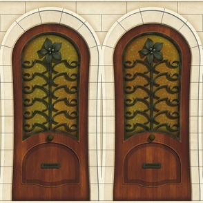 Art Nouveau Wood Doors