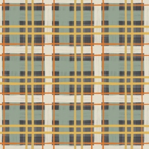  Plaid in Autumn Hues - Large Scale
