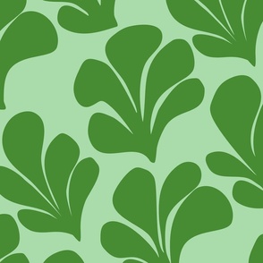 retro green leaves  |  leafy vegetables lettuce kale collards