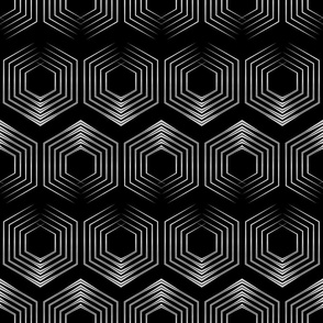 black white monochrome art deco geometric modern pattern