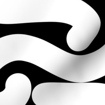 abstract crazy brush stroke - bold white lines on black - abstract black wallpaper 