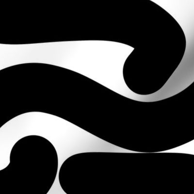 abstract crazy brush stroke - bold black lines on white - abstract black wallpaper 