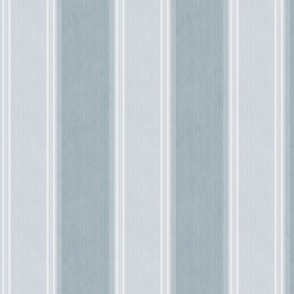 Wide Stripes - Chambray Blue