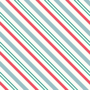 Christmas Wonderland Candy Stripes Green Red by Jac Slade