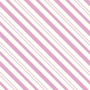 Christmas Wonderland Candy Stripes Purple Cream by Jac Slade