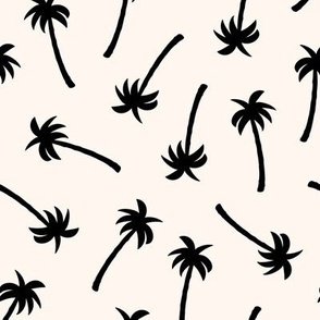 Black palm trees