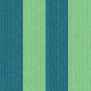 Wide Regency Stripes - Blue & Green
