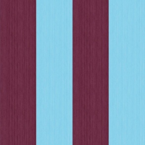 Wide Regency Stripes - Claret & Blue