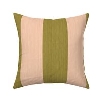 Wide Regency Stripes - Olive Green & Pink