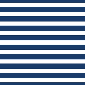 Large Navy and white stripes