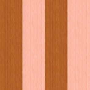 Wide Regency Stripes - Orange & Pink