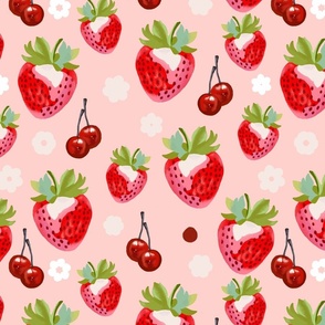 Strawberries and pink stories