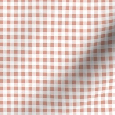 soft terracotta gingham | micro