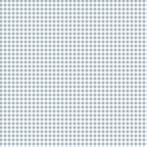 silver blue gingham | micro