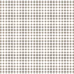 taupe gingham | tiny