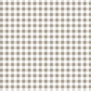 taupe gingham | small