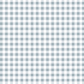 silver blue gingham | small