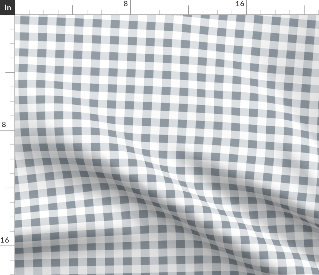 steel blue gingham | small