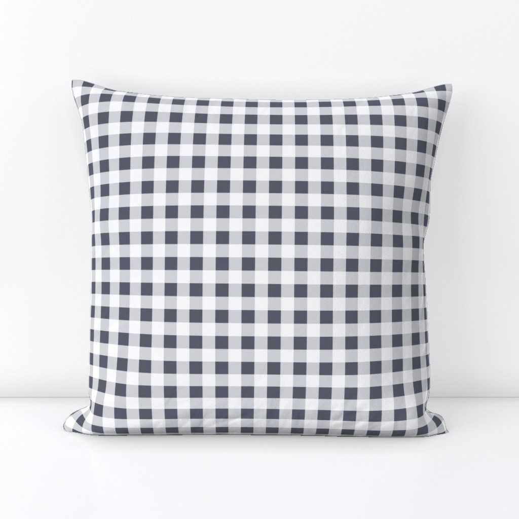 charcoal gray gingham | small