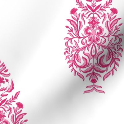Indian Block Print - Pink Cypress - Medium