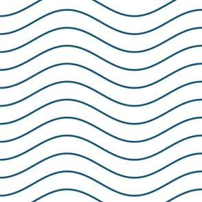 Nautical Waves Navy Blue Color4