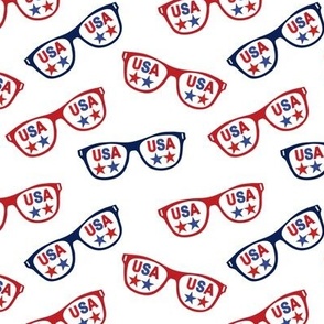 American sunglasses - USA red and blue stars