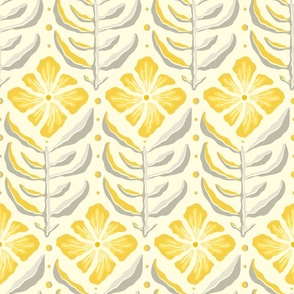 Morning Flowers White Yellow 