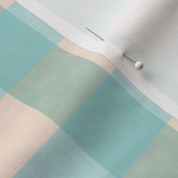 Gingham pattern - tahitian sky blue and antique white