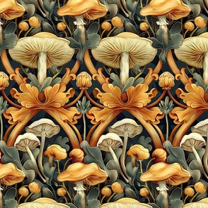 Shrooms Inspired Art Nouveau-1