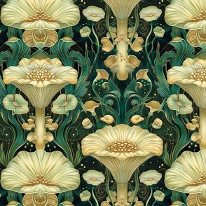Shrooms Inspired Art Nouveau-5