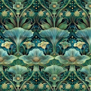 Shrooms Inspired Art Nouveau-7