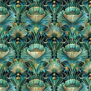 Shrooms Inspired Art Nouveau-12
