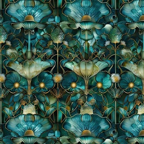 Shrooms Inspired Art Nouveau-13