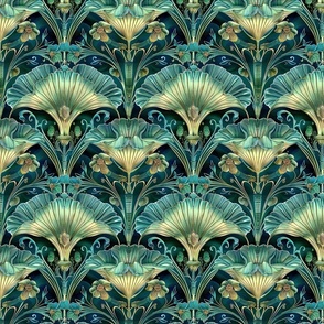 Shrooms Inspired Art Nouveau-19