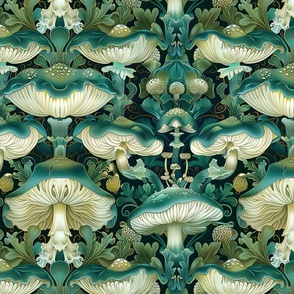 Shrooms Inspired Art Nouveau-29