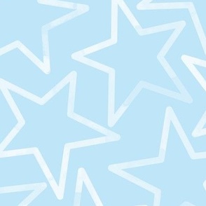 Large // Chalky Stars on Blue Jay