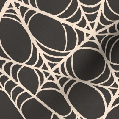 L. Creepy Halloween Spiderweb Lace, large scale